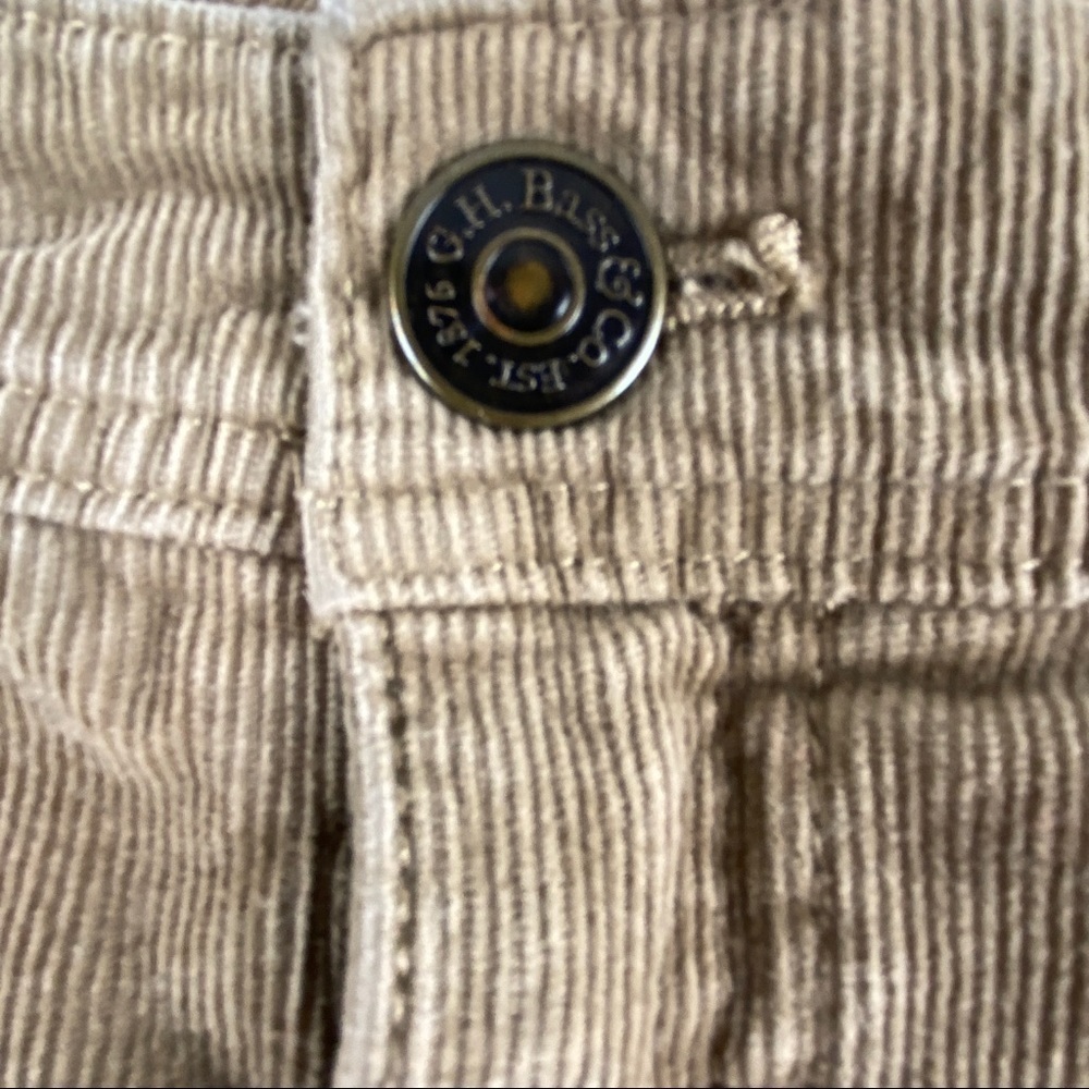 Heritage Denim by Bass Skirt Size 10 Brown Corduroy A-line Above the Knee Length - Picture 3 of 8